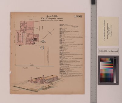 Record Mill, Elkton, Maryland, Hexamer General Surveys, 1884 by Ernest Hexamer