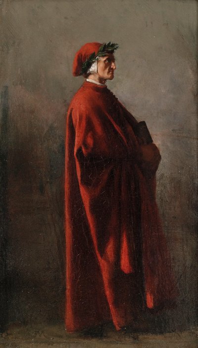 Dante Alighieri 1265-1321. by Jean Louis Ernest Meissonier