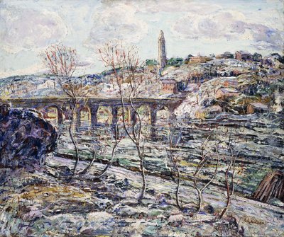 Harlem Nehri Köprüsü by Ernest Lawson