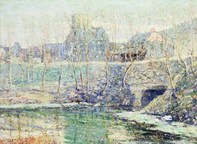 Mart Ayında Puslu Bir Gün by Ernest Lawson