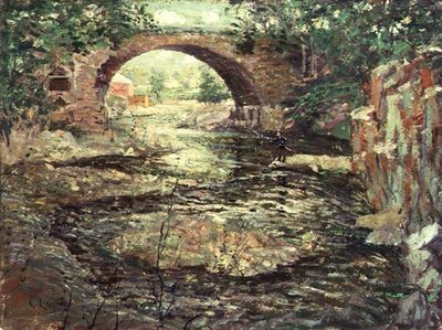 Eski Taş Köprü (tuval üzerine yağlı boya) by Ernest Lawson