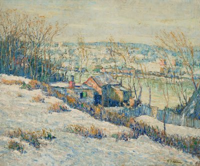 Yukarı Harlem Nehri-Kış, c.1915 (tuval üzerine yağlıboya) by Ernest Lawson