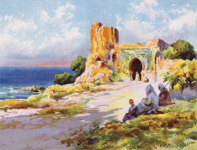 Rabat çevresi, Fas (renkli taş) by Ernest Louis Lessieux