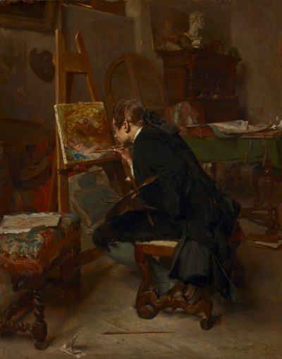 Bir Ressam, 1855. by Jean Louis Ernest Meissonier