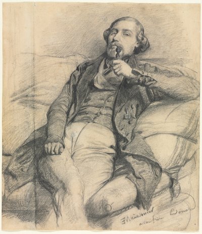 adam sigara by Ernest Meissonier