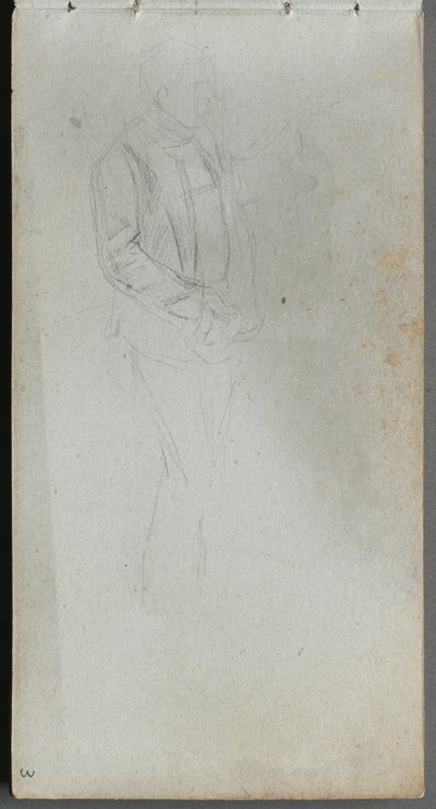 Sketchbook, sayfa 03: Figür Çalışması. by Jean Louis Ernest Meissonier