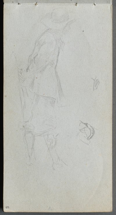 Sketchbook, sayfa 05: Figür Çalışması. by Ernest Meissonier