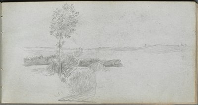 Sketchbook, sayfa 28: Peyzaj Çalışması by Ernest Meissonier