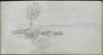 Sketchbook, sayfa 28: Peyzaj Çalışması. by Jean Louis Ernest Meissonier
