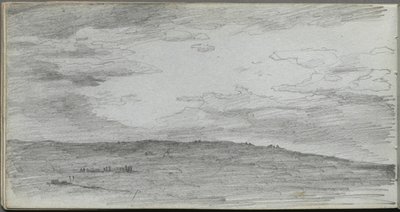 Sketchbook, sayfa 34: Peyzaj Çalışması. by Jean Louis Ernest Meissonier