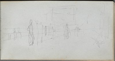 Sketchbook, sayfa 40: Perspektif Çalışması. by Jean Louis Ernest Meissonier