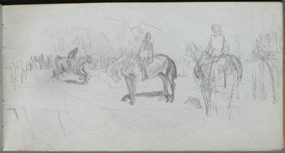 Sketchbook, sayfa 52: Figür Çalışması . by Jean Louis Ernest Meissonier