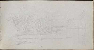 Sketchbook, sayfa 78: Peyzaj Çalışması. by Jean Louis Ernest Meissonier