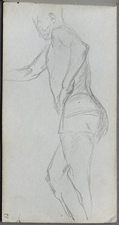 Eskiz defteri, sayfa 87: Şekil Çalışması by Ernest Meissonier