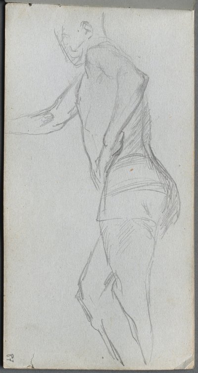 Sketchbook, sayfa 87: Figür Çalışması. by Jean Louis Ernest Meissonier
