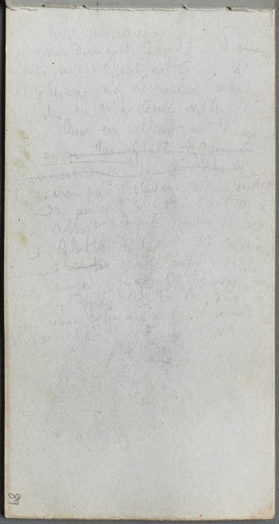 Eskiz defteri, sayfa 89: Notlar. by Jean Louis Ernest Meissonier