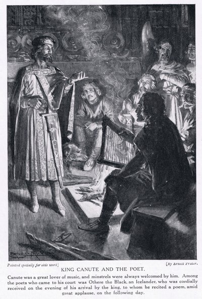 Kral Canute ve şair, 1920'ler by Ernest Prater