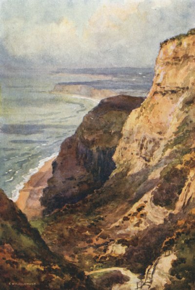 Blackgang Chine (renkli taş) by Ernest William Haslehust
