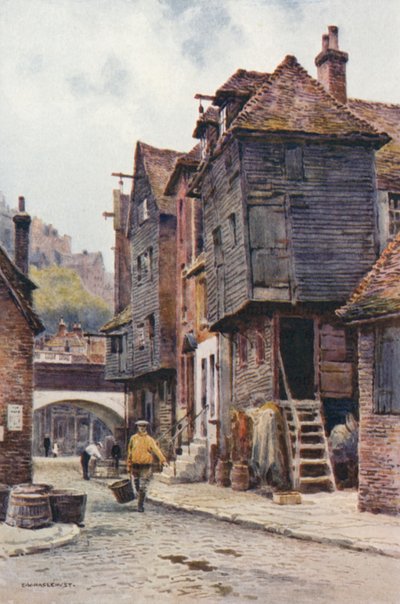 Balıkçılar Mahallesi, Folkestone (renkli taş) by Ernest William Haslehust
