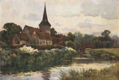 Fordwich (renkli lito) by Ernest William Haslehust