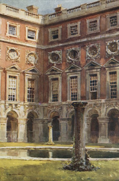 Fountain Court (renkli taş) by Ernest William Haslehust