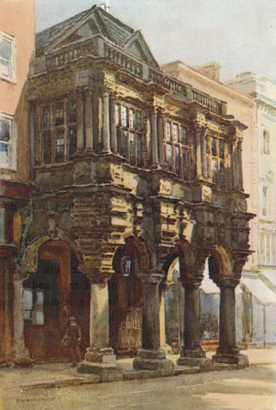 Guildhall Sundurma (renkli taş) by Ernest William Haslehust