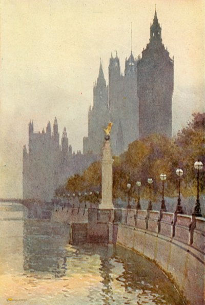 Setten Parlamento Evleri (renkli taş) by Ernest William Haslehust