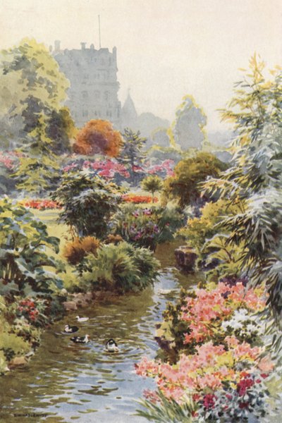 Yukarı Bahçelerde, Bournemouth (renkli taş) by Ernest William Haslehust