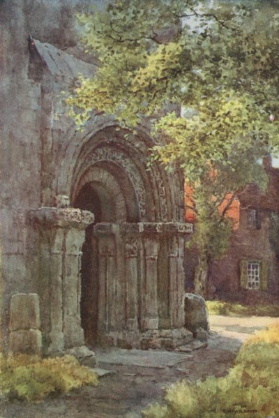 Norman Porch, St. Lawrence Kulesi (renkli taş) by Ernest William Haslehust