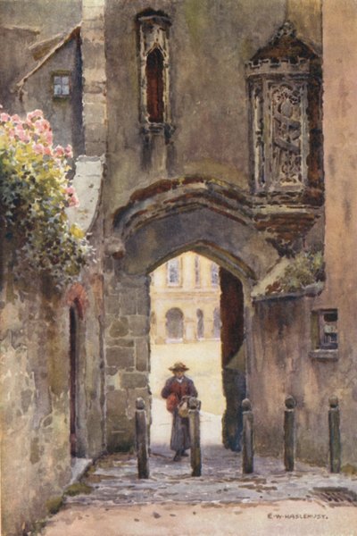 Penniless Gate, Wells (renkli taş) by Ernest William Haslehust