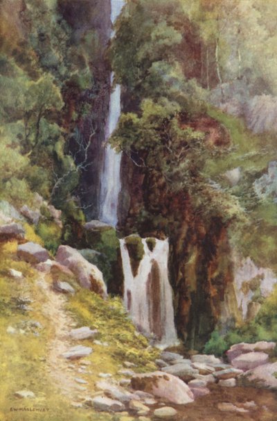 Scale Force, Crummock Water (renkli taş) by Ernest William Haslehust