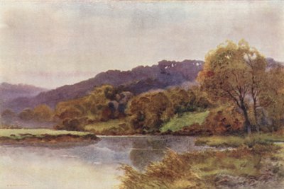 Streatley Tepeleri (renkli taş) by Ernest William Haslehust