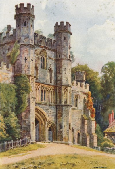 Ağ Geçidi, Savaş Manastırı (renkli taş) by Ernest William Haslehust