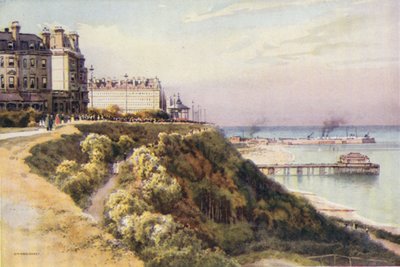 Leas, Folkestone (renkli taş) by Ernest William Haslehust