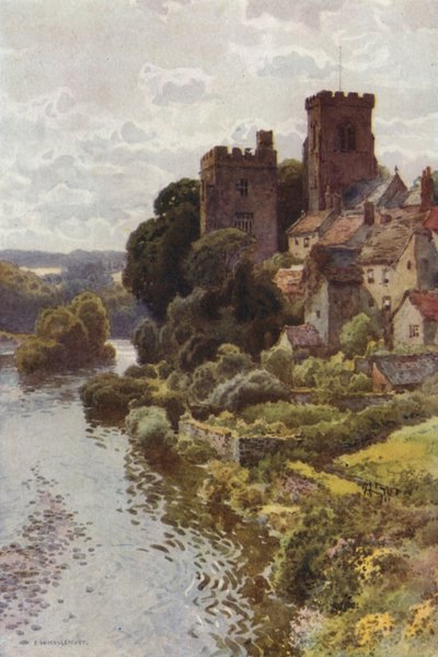 Tanfield Eski Dünya Köyü (renkli taş) by Ernest William Haslehust