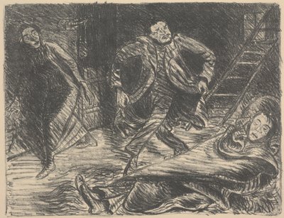 Çaresiz Dans, "Der Arme Vetter (Zavallı Kuzen)" oyununun illüstrasyonu by Ernst Barlach