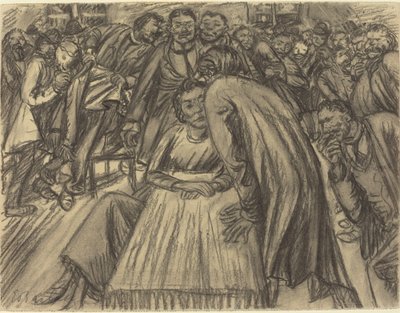 Kalabalığın İçindeki Çift by Ernst Barlach