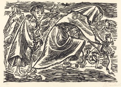 Köpek Avcısı, 1919. by Ernst Barlach