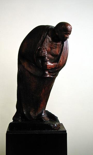 Yalnız, 1911 (ahşap) by Ernst Barlach