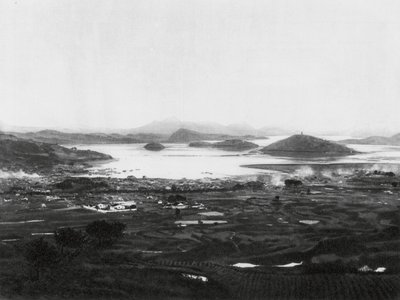 Santuao, Fukien, Santao kasabası ve limanı (b/w fotoğraf) by Ernst Boerschmann