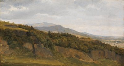 Geniş Vadi Manzaralı Alman Manzarası, yaklaşık. 1829-30. by Ernst Christian Frederik Petzholdt