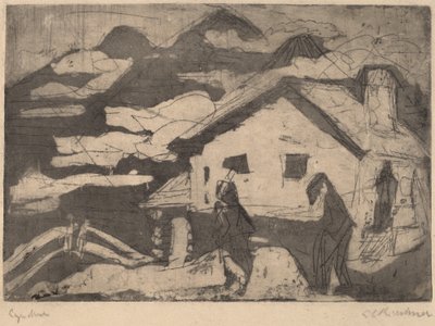 Sisteki Alp Kulübeleri, 1920. by Ernst Ludwig Kirchner