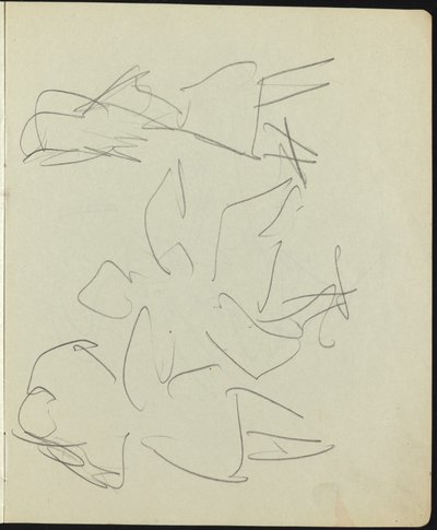 Eskiz Defterinden Dansçılar ve Göstericiler Sayfası, c. 1911. by Ernst Ludwig Kirchner