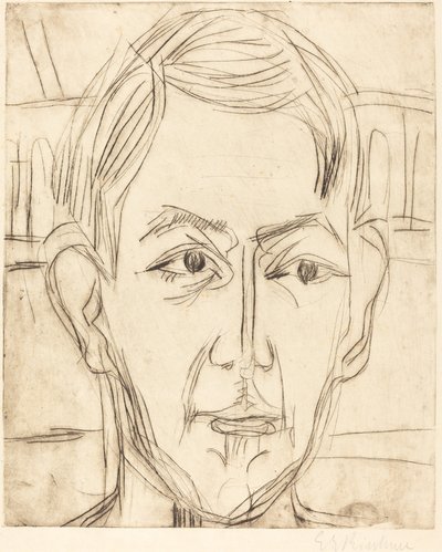 Dr. Hans Bütow, 1925. by Ernst Ludwig Kirchner