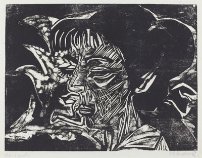 Fanny Wocke, 1916. by Ernst Ludwig Kirchner