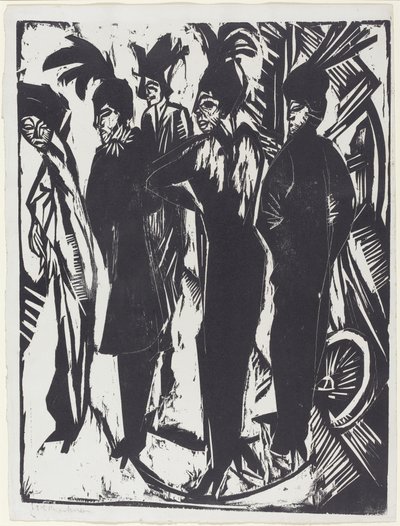 Sokaktaki Beş Kadın, 1914. by Ernst Ludwig Kirchner