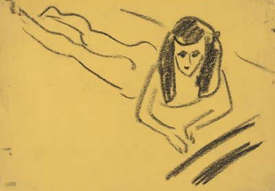 Franzi Yatan, 1910. by Ernst Ludwig Kirchner