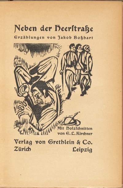 Jacob Bashart: Neben der Hairstrasse Jacob Bashart: Ner Main Street, 12. by Ernst Ludwig Kirchner