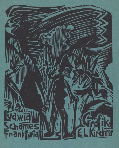 Ludwig Schames Frankfurt ve M Grafik EL Kirchner Ludwig Schames Frankfurt ve M..., 19191920. by Ernst Ludwig Kirchner