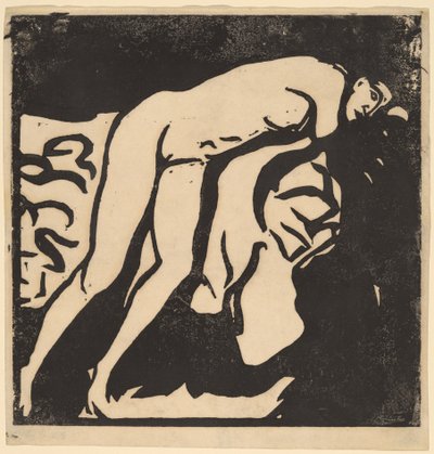 Çıplak Kız, 1906. by Ernst Ludwig Kirchner